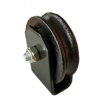 Seilrolle (Umlenkrolle) Ø80mm mit Anschweissbock