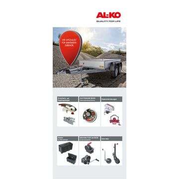 AL-KO Roll Up Banner, 85 x 210 cm 499514