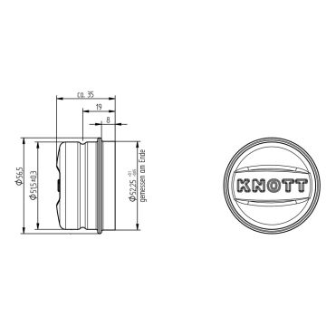 Nabendeckel KNOTT  52,1