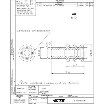 Einzel-Leiter-Abdichtung gelb 2.6-3,9, 1.0 - 1,5 mm²