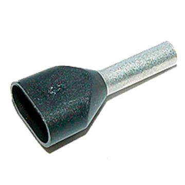 TWIN Ader-Endhülsen isoliert 2x 1.5mm²  schwarz 50.252.473