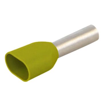 TWIN Ader-Endhülsen isoliert 2x 6.0mm² , gelb 50.252.477