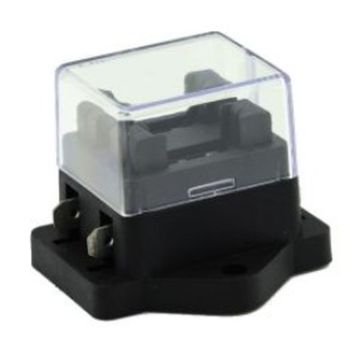 Boîte pour fusibles 2 pôles branchement d'être plat