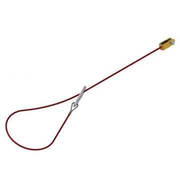 Abreissseil 1050mm Karabiner + Gabelkopf