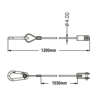 Câble de securité 1200mm 5100415