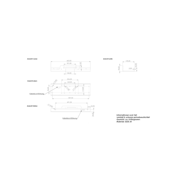 Montageplatte zu Elektroseilwinde 5102464