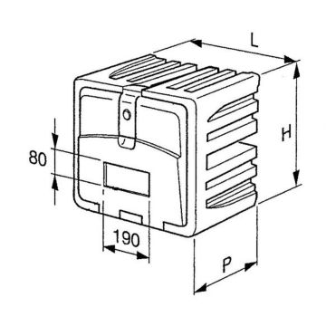 Werkzeugkiste  B  400  T 400  H 350