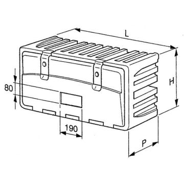 Werkzeugkiste  B 1000 T 470  H 500