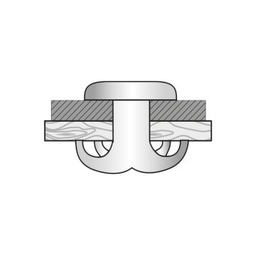 Spreizblindniete Alu/Stahl 4.8 x 25.0 Flachrundkopf