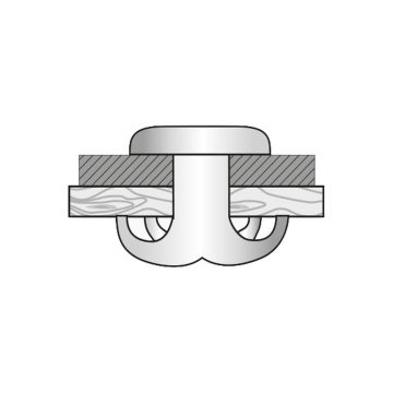 Spreizblindniete Alu/Stahl 4.8 x 40.0 Flachrundkopf