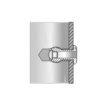 Blindniete Alu/Stahl 4.8 x 10.0 Flachrundkopf gerillt