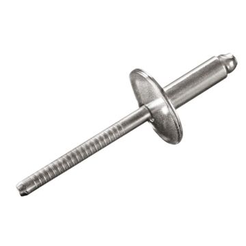 Blindniete Inox/Inox 4.8 x 10.5 Grosskopf Ø16, gerillt