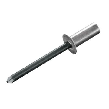 Dicht-Becherblindniete Alu/Stahl 4.0 x 12.0 Flachrundkopf