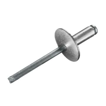 Blindniete Alu/Stahl 4.8 x 16 Grosskopf Ø 16