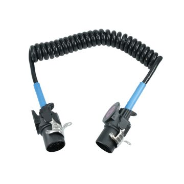 Spiralkabel 15-pol  24V  Abeitslänge 4m