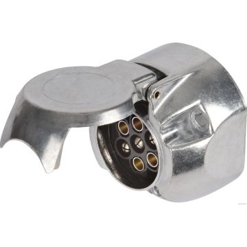 Steckdose 7-pol Alu oval