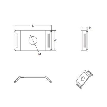 Haltepaltte HC-INOX  für Edelstahlkabelbinder 5131850