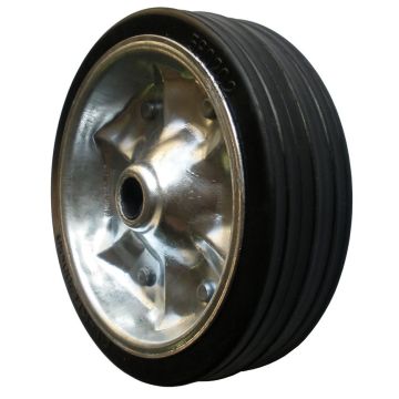 Roue caoutchouc dur, jante en acier, AL-KO 580202