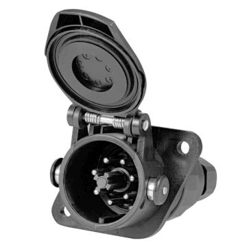 Steckdose 7-pol (2) ABS/EBS 24V  z. schrauben