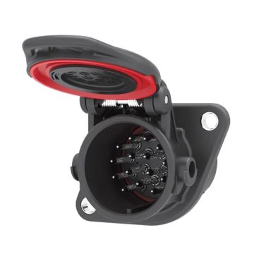 Steckdose 15-pol  24V Typ Jäger, wasserdicht z.crimpen