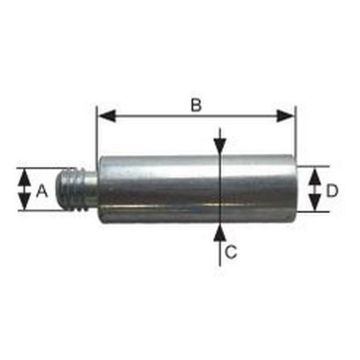 Pièce entretoise AL-KO M8 x 58mm
