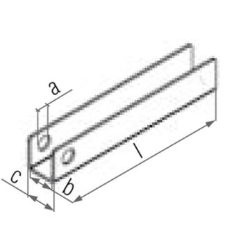 Support de blocage Ø 8.5 x 15 x 465, course 450
