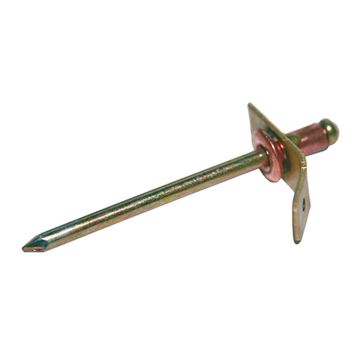 Masseblindniete Messing/Stahl verkupfert 4 x 7mm