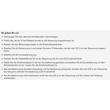 Funkfernbdienung TRUMA Mover XT