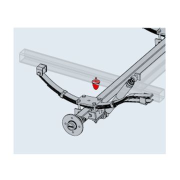 Butoir en caoutchouc pour essieu rigide