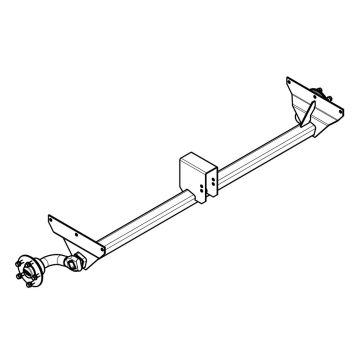 Essieu non freiné 750kg, A: 1337mm, C: 1655mm