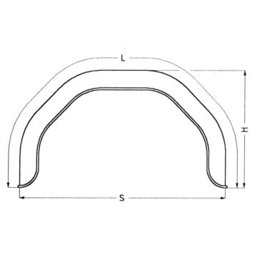 Garde-boue 1-essieu,  tôle fine