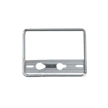 Nummernrahmen Quick-fix, chrom, Aluminium eloxiert, Motorrad