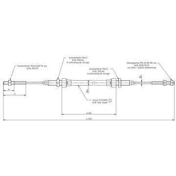 Bowdenzug KNOTT M10 li / M10 re