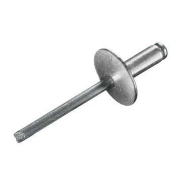 Blindniete Alu/Stahl 4.8 x 28 Grosskopf Ø 16