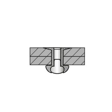 Blindniete Alu/Stahl 5.0 x 16.0 Senkkopf 7071150160