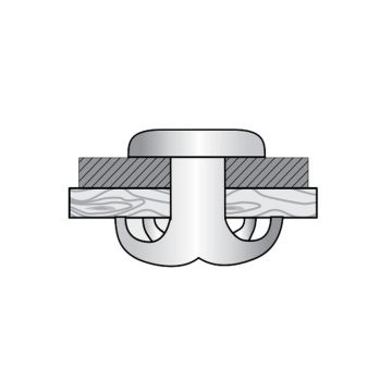 Spreizblindniete Alu/Stahl 4.8 x 18.0 Flachrundkopf