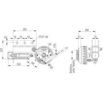 Axe à ressort spiral droit  750kg