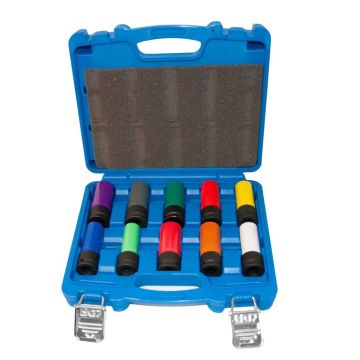 Kraft Stecknuss-Satz mit Schineinsatz 1/2"