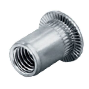 Blindnietmutter M 6, Flachkopf, Stahl verzinkt, "GO-NUT"