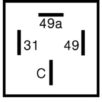 Clignotant 12 volts 10-170 watts 4 broches