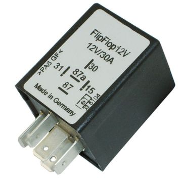 Flip-Flop Schritt-Relais 30/20 Ampere, 12V
