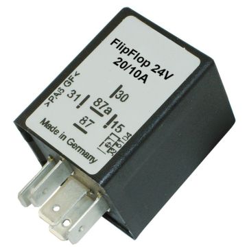 Flip-Flop Schritt-Relais 20/10 Ampere, 24V
