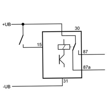 Flip-Flop Schritt-Relais 20/10 Ampere, 24V
