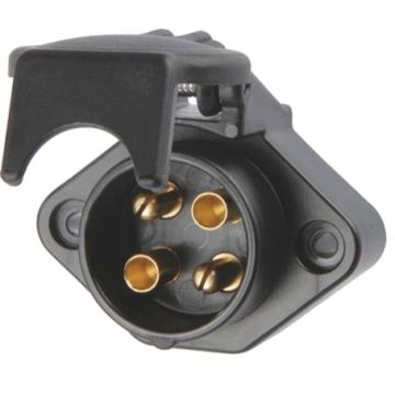Steckdose 4-pol Kunststoff 6-24V  DIN / ISO 72575
