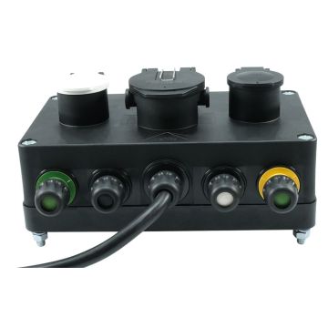 Steckdosenverteiler Aspöck 3-fach PVC Dosen