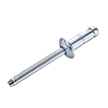 Rivet aveugle acier/acier 6,4 × 20,5, tête plate bombée,