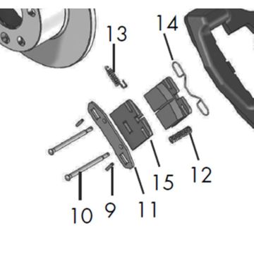 Bremsbelag Set WAP WS 245