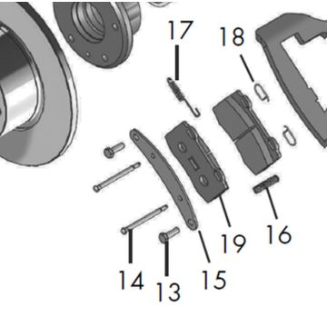 Garniture de frein set WAP WS 284