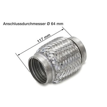 Flexrohr, Ø 64 mm