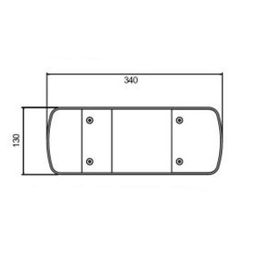 Ersatzglas Rubbolite/ Truck- Lite M466, Scania